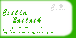csilla mailath business card